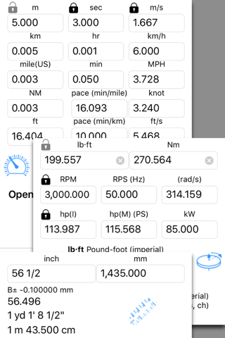 PistonCalc: Multipurpose Engine Calculator with unit conversion screenshot 2