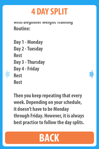 Beginner Weight Training Plan screenshot 4