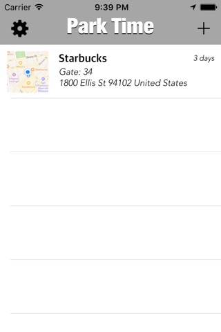Park Time App screenshot 2