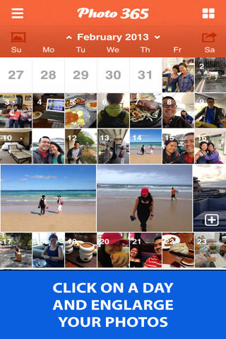 Photo 365 - Everyday Photo Calendar for Your Life screenshot 2