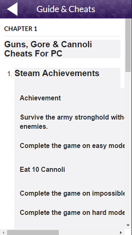 PRO - Guns, Gore & Cannoli Game Version Guide