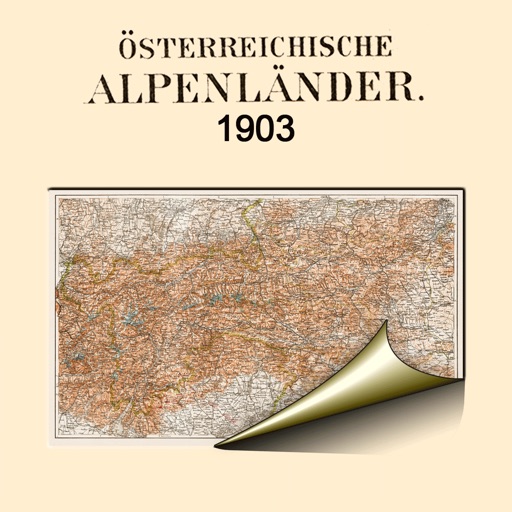 Austrian Alps (1903). History map. by AGT Geocentre