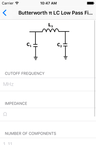 Electronic Filters Calculators - Electrical screenshot 3