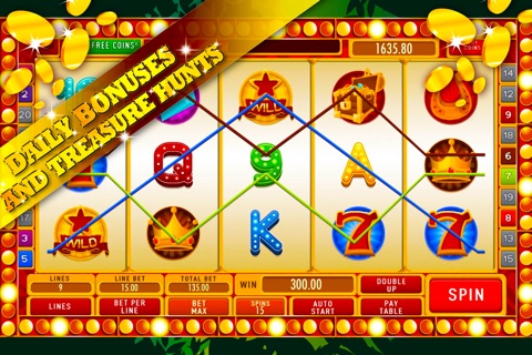 Evergreen Slots: Win lots of golden treasures if you spin the magical Forest Wheel screenshot 3