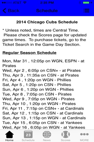 Chicago Baseball - a Cubs News App screenshot 2