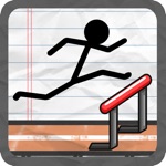 Stick-Man Track and Field Gym-nastics Jump-er Course