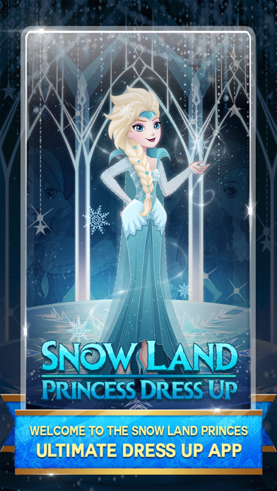 Dress-up snow fall princess High-land : The Ever queen sister after fever gamesのおすすめ画像1