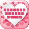 Love Keyboard  - Cute Pink Keyboard for Girls with colorful Glitter Backgrounds and Cool Fonts