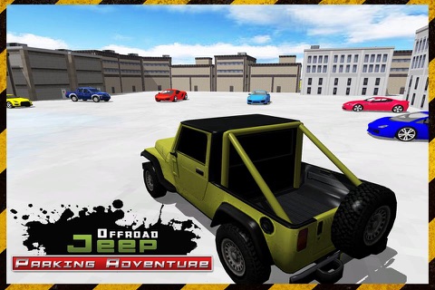 Offroad Jeep Parking Adventure 3D - Mountain Hill Driving Test Run Game screenshot 2