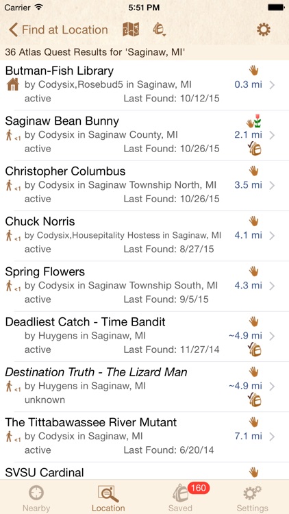 Clue Tracker for Letterboxing