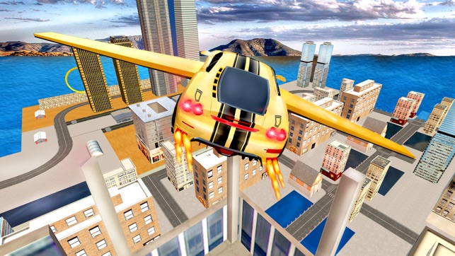 Futuristic Flying Car Drive 3D - Extreme Car Driving Simulat(圖1)-速報App