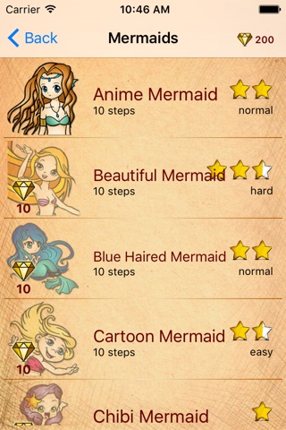 Let's Draw Famous Mermaids Version screenshot 2