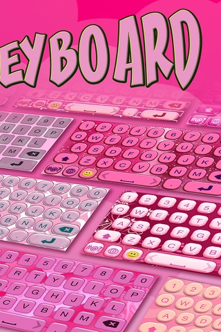 Pink Keyboard Design – Cute Keyboards for Girls With Glitter Backgrounds and Fancy Fonts screenshot 2