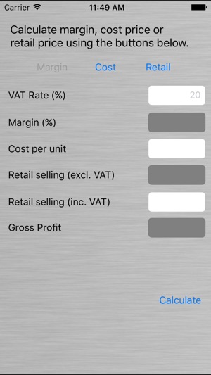 Margin and Markup Calculator