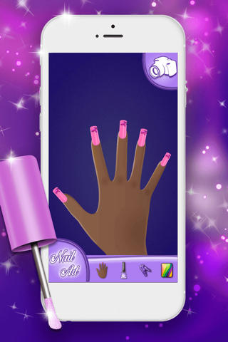 Nail Art Designs Games: Manicure Salon for Fashion Girl.s and Top Star Nail Makeover screenshot 2