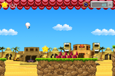 Small white, run!－－An upgraded version of the free fun adventure island game. screenshot 3