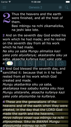 Swahili English Bilingual Bible (Biblia Takatifu - King Jame(圖2)-速報App