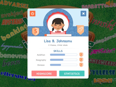 Words in the corner - Play and Learn to read Norwegian game for school kids screenshot 2