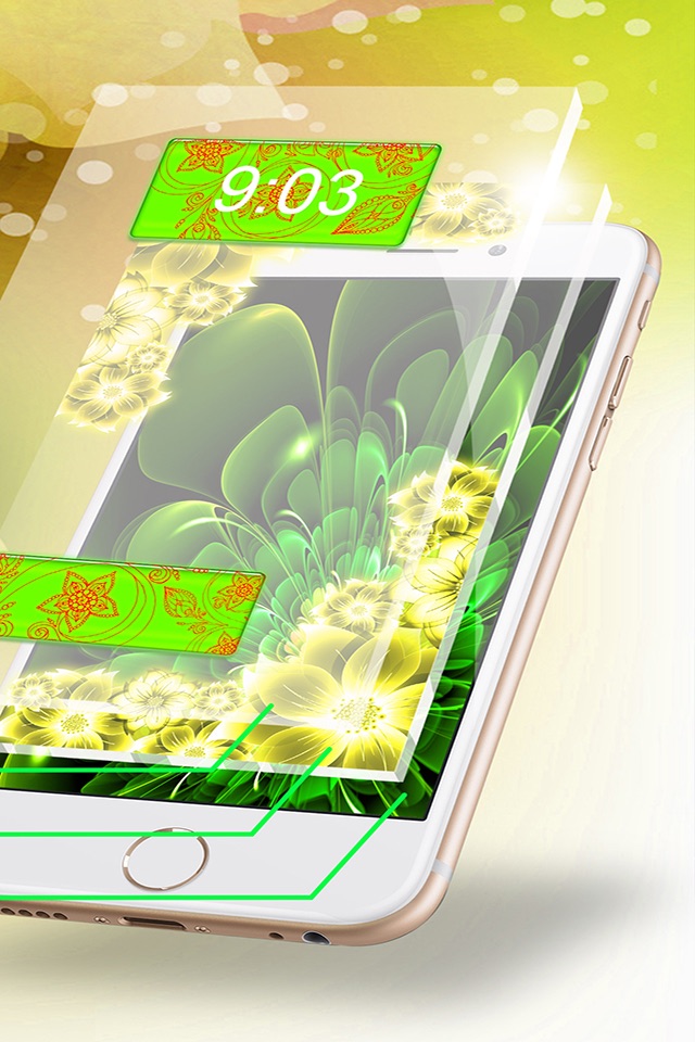Neon Flower Wallpaper.s Collection – Glow.ing Background and Custom Lock Screen Themes screenshot 2