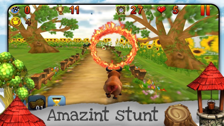 3d black bull stampede run- A fun infinite Running game