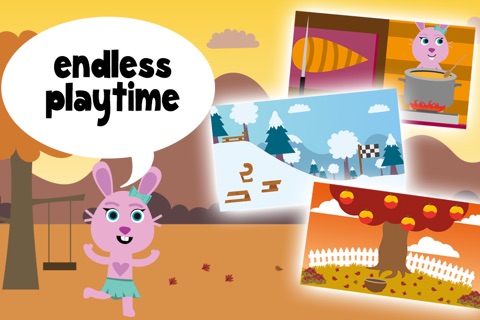 Happy Jogi Seasons for Kids Free - Have fun in Spring, Summer, Autumn and Winter with happy animal friends! screenshot 2