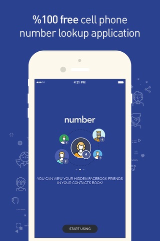 Number | Numara Sorgula & Gizli arkadaşlarını bul, Facebook için screenshot 2