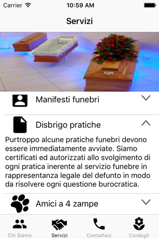 Onoranze Funebri Bonomi screenshot 2