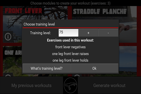 TrainingPal - Calisthenics trainer screenshot 3