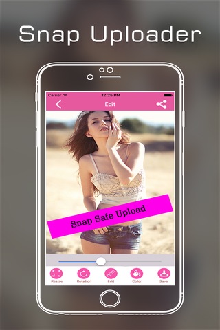 Photo Editor for Snap Uploader - náhled