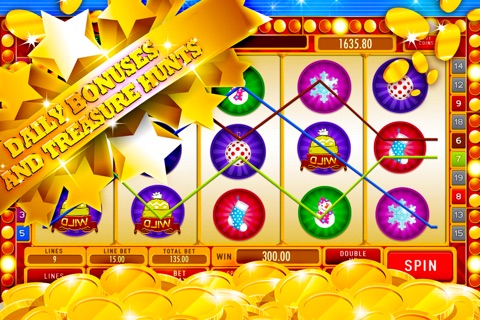 Lucky Red Nose Slots: Lay a bet on Santa's little helpers and earn virtual coins screenshot 3