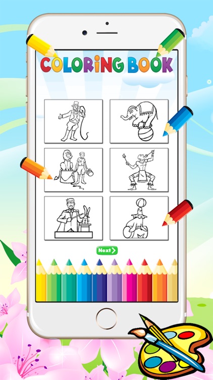 Circus Coloring Book for Kids - Toddlers drawing free games screenshot-4