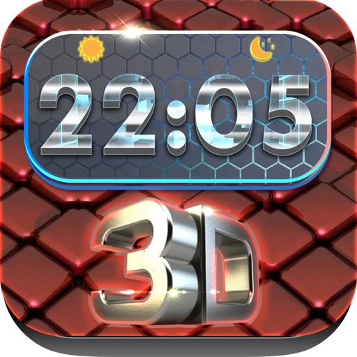 Clock 3D Alarm : Music Wake Up Wallpapers , Frames and Quotes Maker For Pro icon
