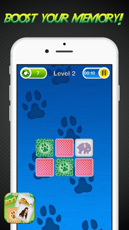 Zoo Memory Game – Animal Cards Matching Challenge for Learn.ing and Brain Train screenshot-3