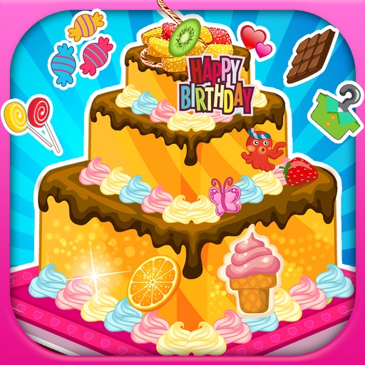 Birthday cake decoration iOS App