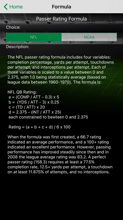 QB Rating PlayByPlay