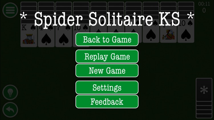 Classic Spider Solitaire Patience Game by Kinetic Stars KS