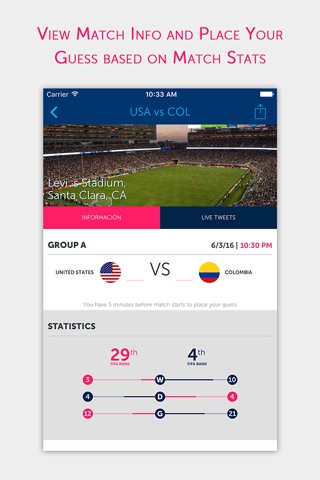 GameON - edición Copa América Centenario - USA 2016 screenshot 2