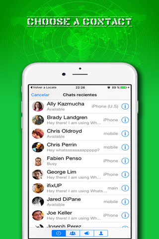 Mobile Locator for WhatsApp, coordinates of the lo - náhled