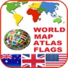 World Map Atlas Countries Flags Icons And Wallpaper