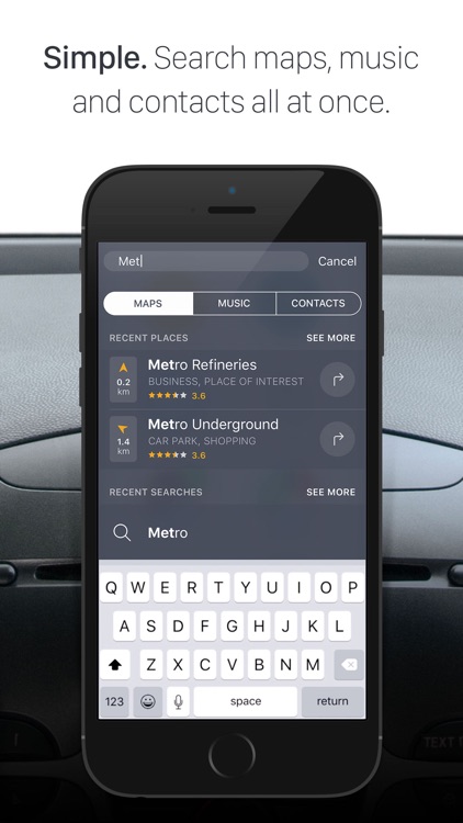 Open Road - The best driving experience for Maps Navigation, Music, and Calling in the Car screenshot-3