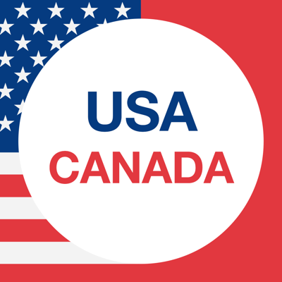 United States of America & Canada Trip Planner, Travel Guide & Offline City Map