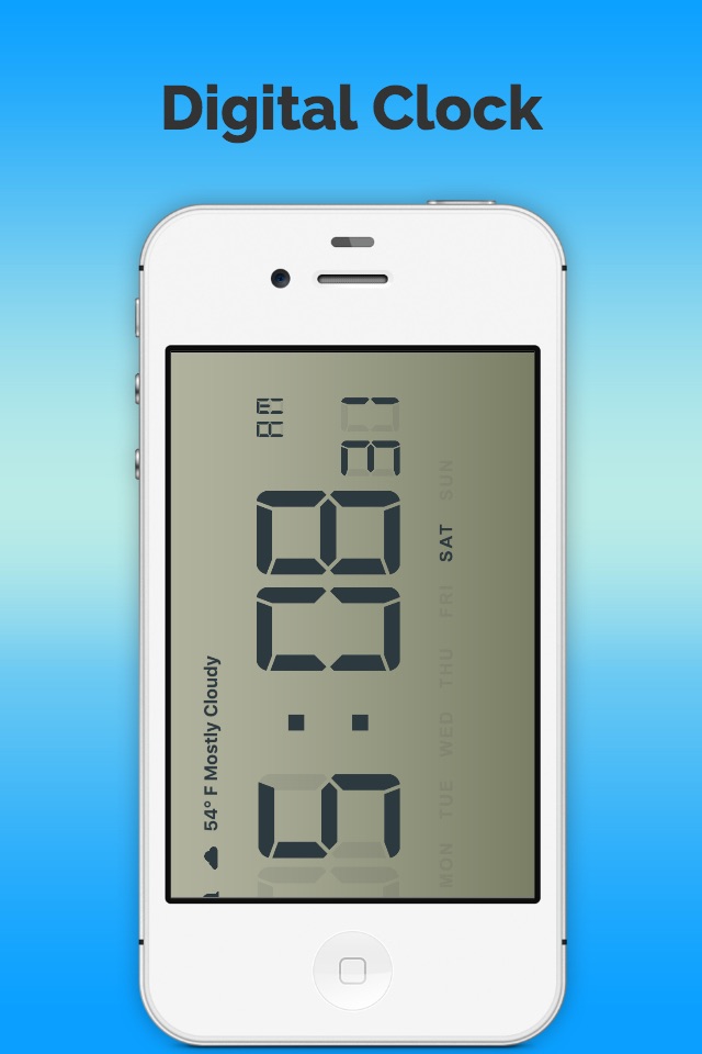Digital Clock-Local Weather screenshot 3