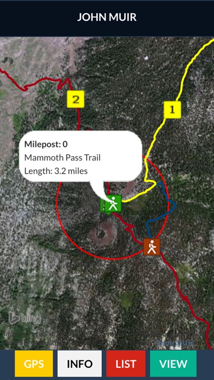 John Muir Trail Map Offline