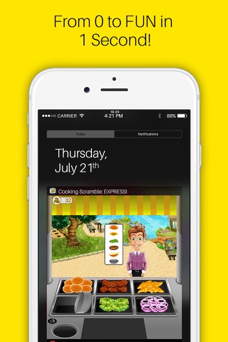 Cooking Scramble: EXPRESS! The Widget Food Making and Notification Center Game screenshot 2