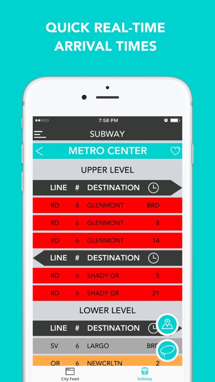 CitySlqr: DC Metro WMATA Transit & Travel App screenshot-3