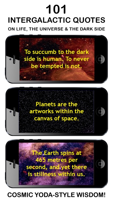 How to cancel & delete INTERGALACTIC WISDOM: Best App Of Daily Yoda-Style Quotes, Phrases & Cosmic Sayings About Space, The Stars, The Universe & The Dark Side from iphone & ipad 1