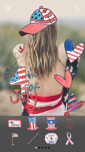 4th Of July Pro - Independence Day Everyday Watercolor Stick(圖1)-速報App