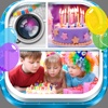 Birthday Pic Collage Maker – Lovely B-day Frames And Stickers For Cool Photo Grid Montage