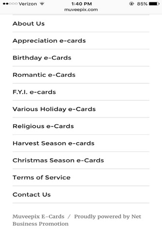 MuveePIX e-cards screenshot 4