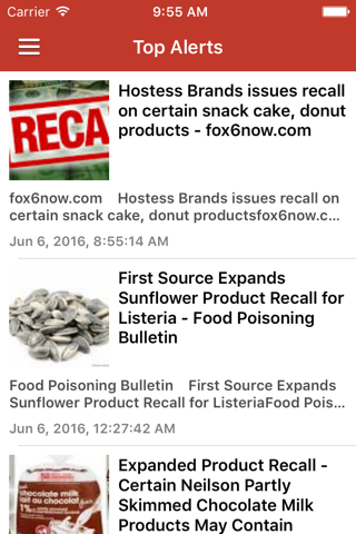 Recall Alert & Safety News Notification - náhled